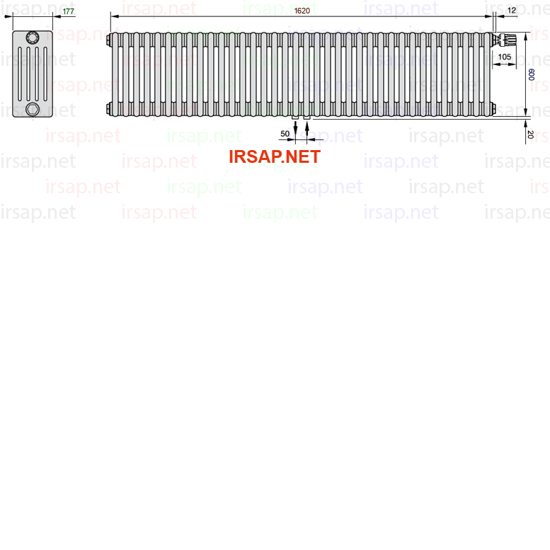 Радиатор IRSAP Tesi 50600/36 T52 CL 01